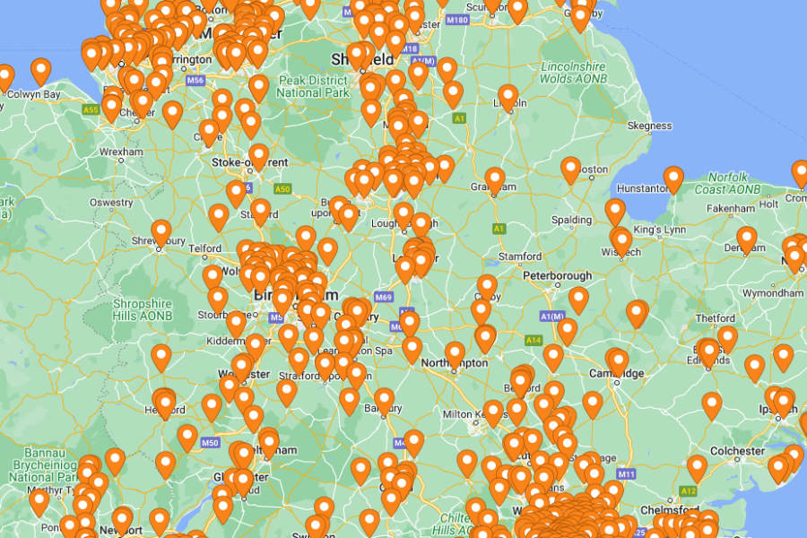 Find your nearest drop off centre
