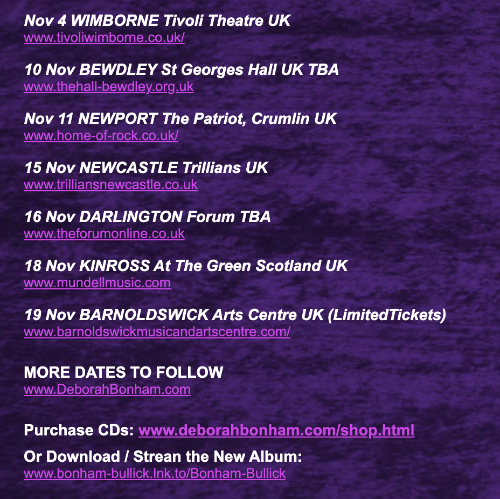 BonhamBullick Tour Dates - closeup