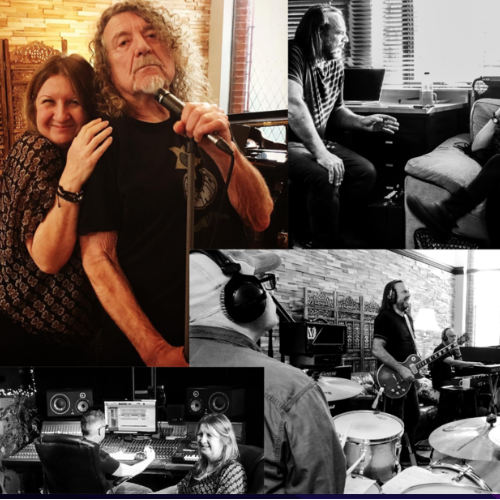 Deborah Bonham and Robert Plant