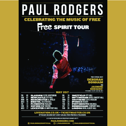 Rocking the Blues for Hearing Aid Recycling.  Paul Rodgers -Free Spirit Tour