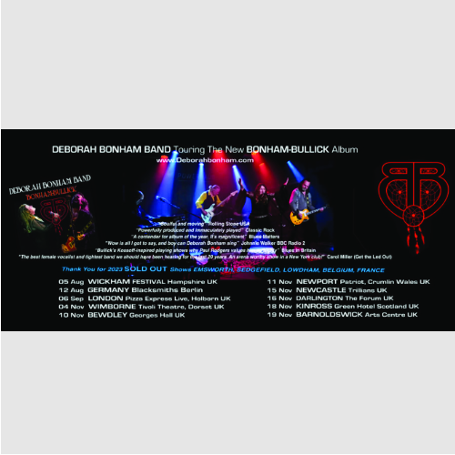 Hearing Aid Recycling supporters - Bonham Bullick - Tour Dates