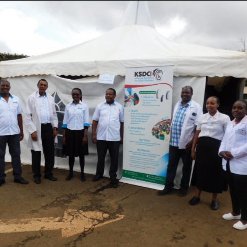 Charity Partners: George Gachanja of Kenya Society for Deaf Children.