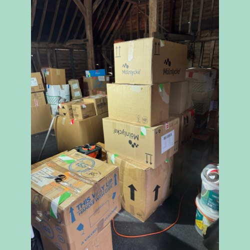 Can you spot the recycled donated hearing aids here?