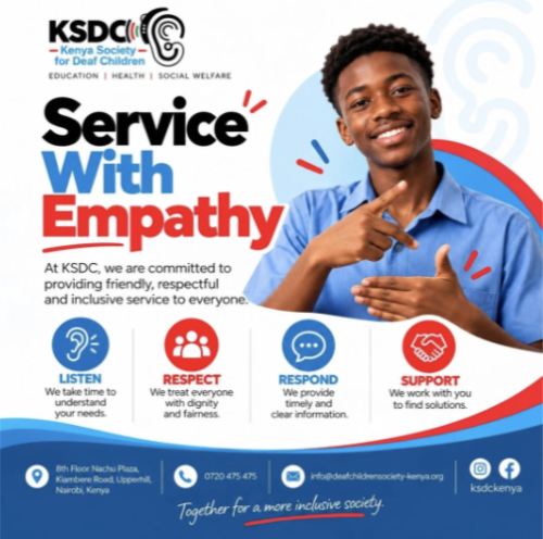 Kenya Society for Deaf Children - with donated hearing aids from hearing aid recycling