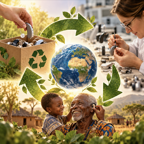 Recycling hearing aids around the world with hearing aid recycling